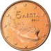 Grecia, 5 Euro Cent, 2010, EBC, Cobre chapado en acero, KM:183