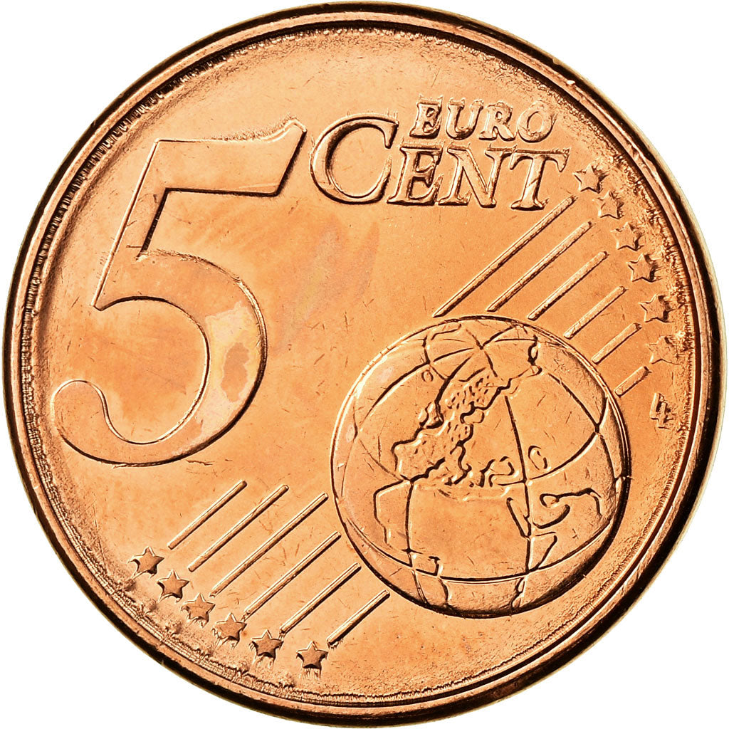 Griekenland, 5 Euro Cent, 2010, PR, Copper Plated Steel, KM:183