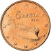 Griechenland, 5 Euro Cent, 2010, VZ, Copper Plated Steel, KM:183