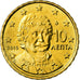 Grecia, 10 Euro Cent, 2010, SPL-, Ottone, KM:211