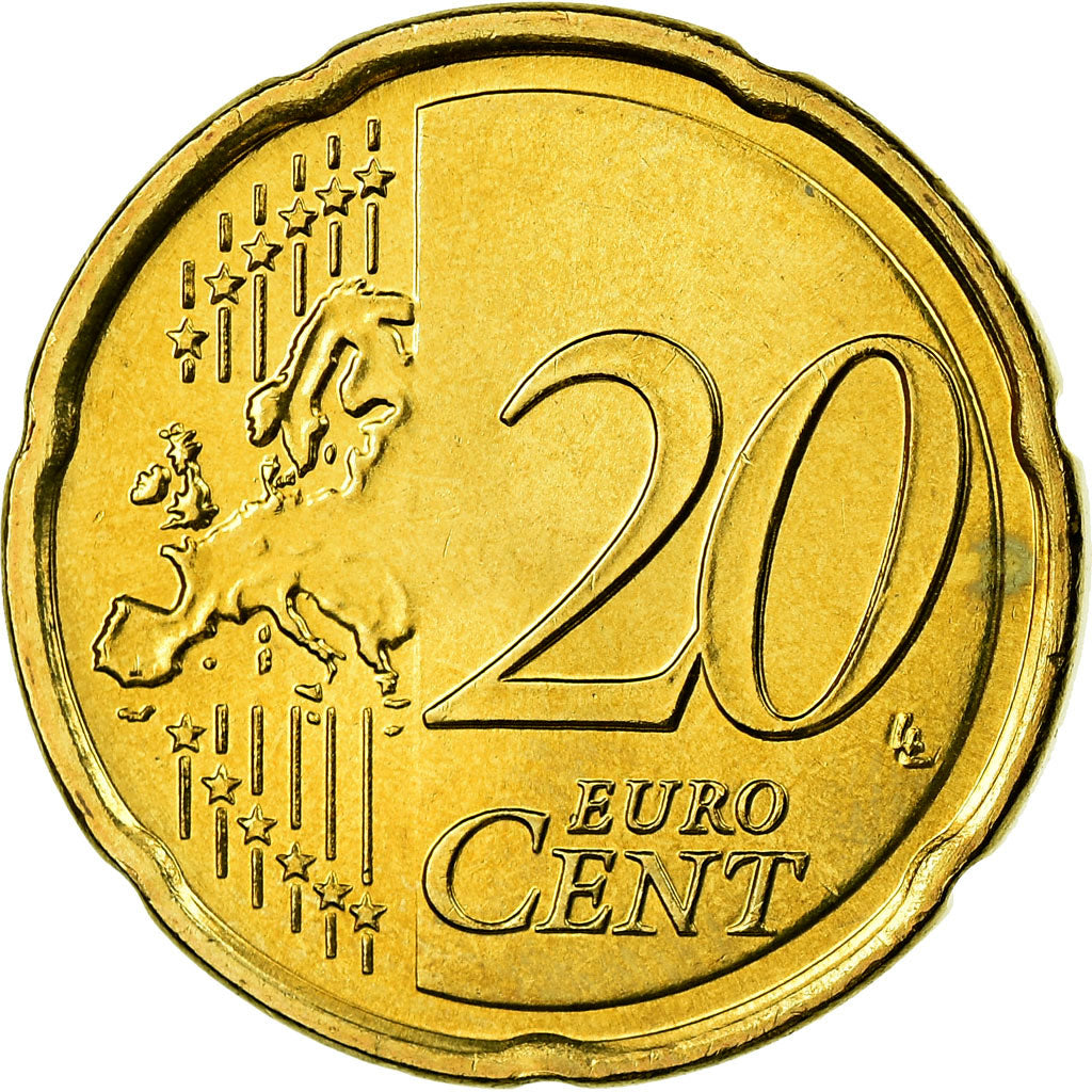 Griechenland, 20 Euro Cent, 2010, VZ, Messing, KM:212