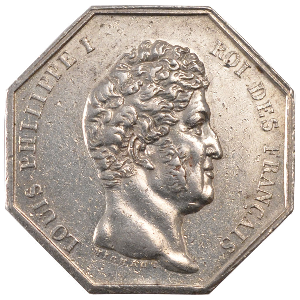 France, Notary, Token, MS(60-62), Silver, Lerouge #319, 18.90