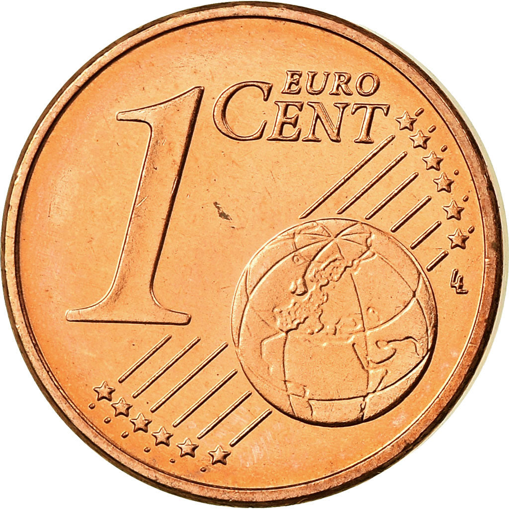 ALEMANHA - REPÚBLICA FEDERAL, Euro Cent, 2010, AU(55-58), Aço Cromado a Cobre