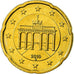 République fédérale allemande, 20 Euro Cent, 2010, SPL, Laiton, KM:255