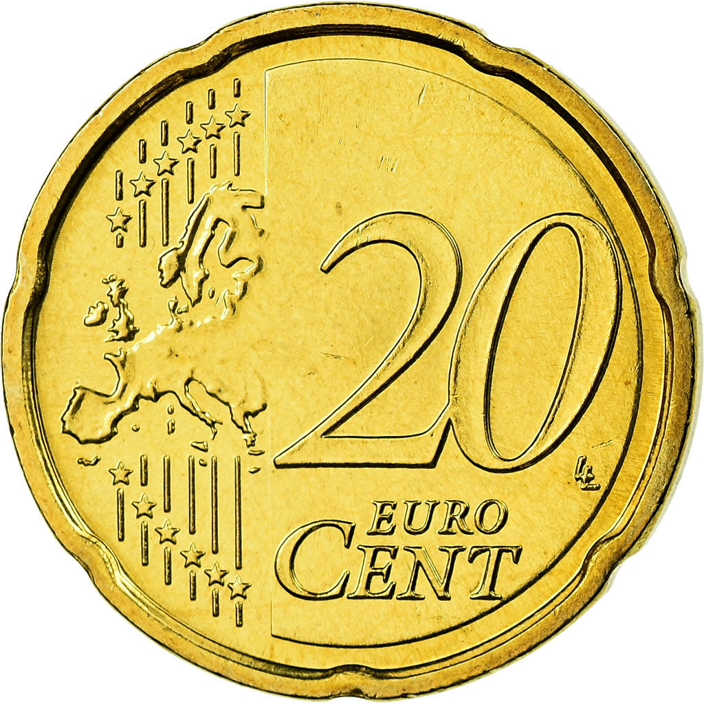 République fédérale allemande, 20 Euro Cent, 2010, SPL, Laiton, KM:255