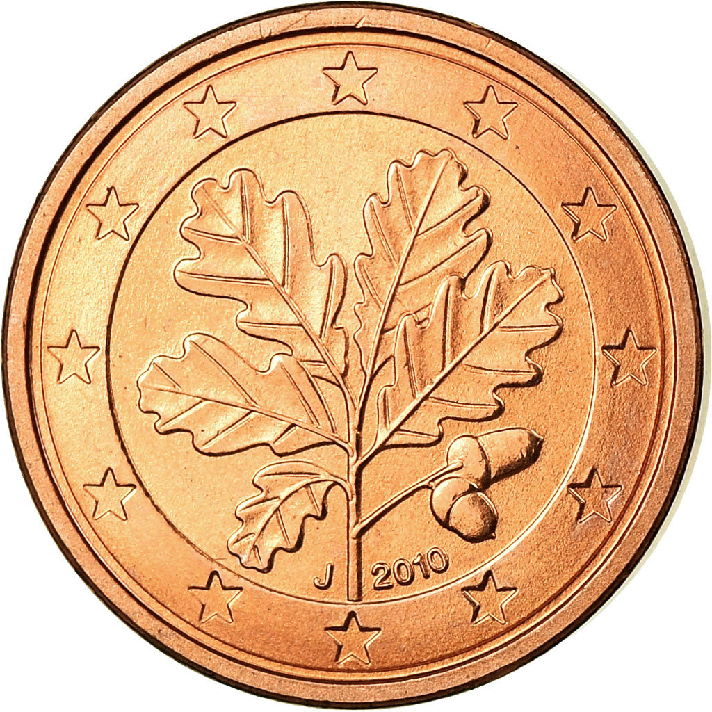 République fédérale allemande, Euro Cent, 2010, SPL, Copper Plated Steel