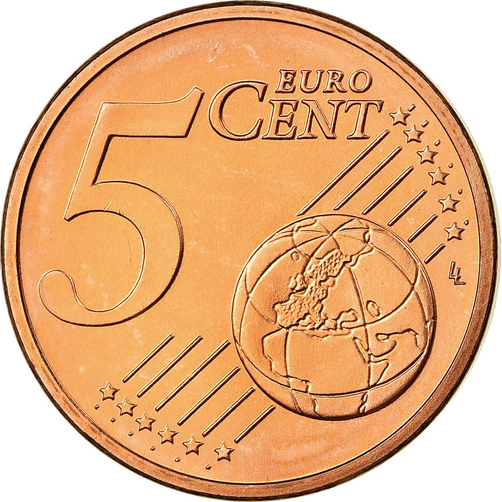 ALEMANIA - REPÚBLICA FEDERAL, 5 Euro Cent, 2010, SC, Cobre chapado en acero