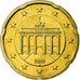 GERMANIA - REPUBBLICA FEDERALE, 20 Euro Cent, 2010, SPL, Ottone, KM:255