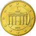 GERMANY - FEDERAL REPUBLIC, 50 Euro Cent, 2010, MS(63), Brass, KM:256