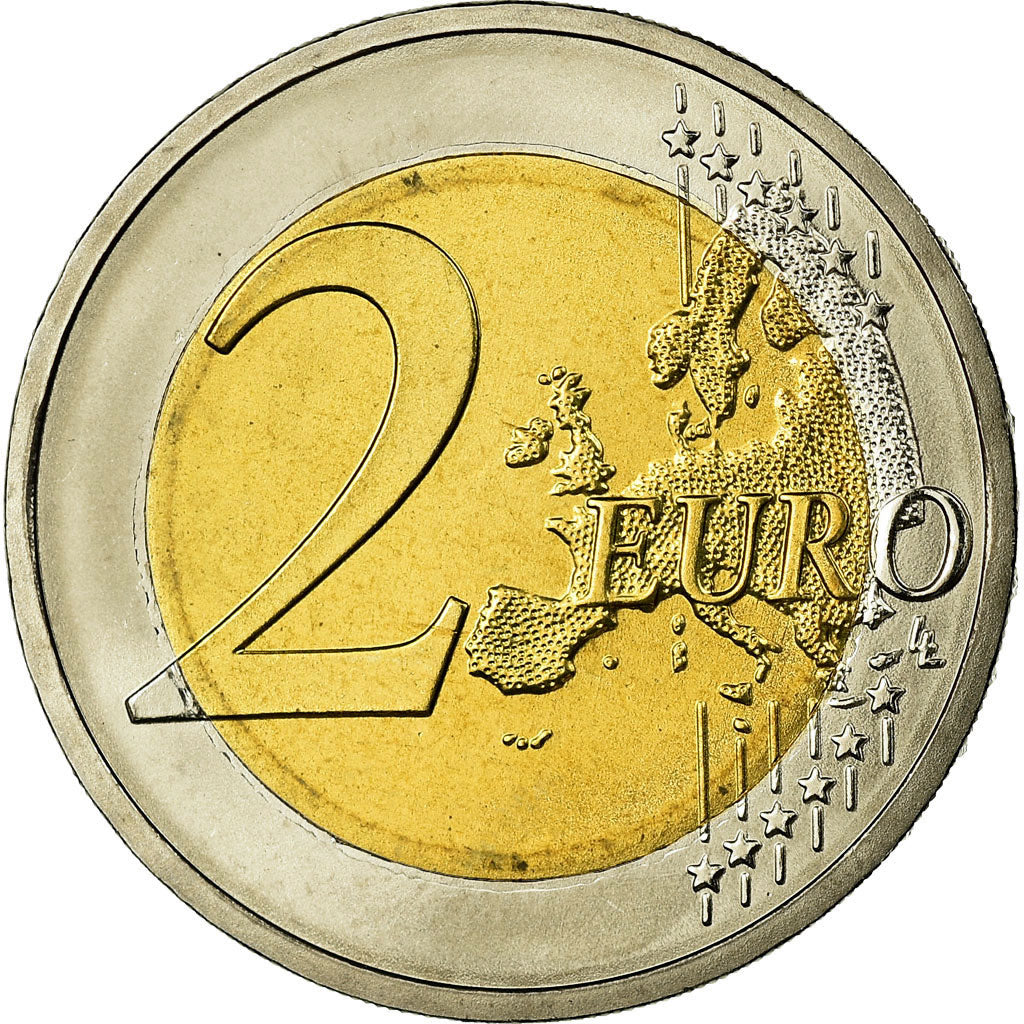 GERMANY - FEDERAL REPUBLIC, 2 Euro, 2010, AU(55-58), Bi-Metallic, KM:258