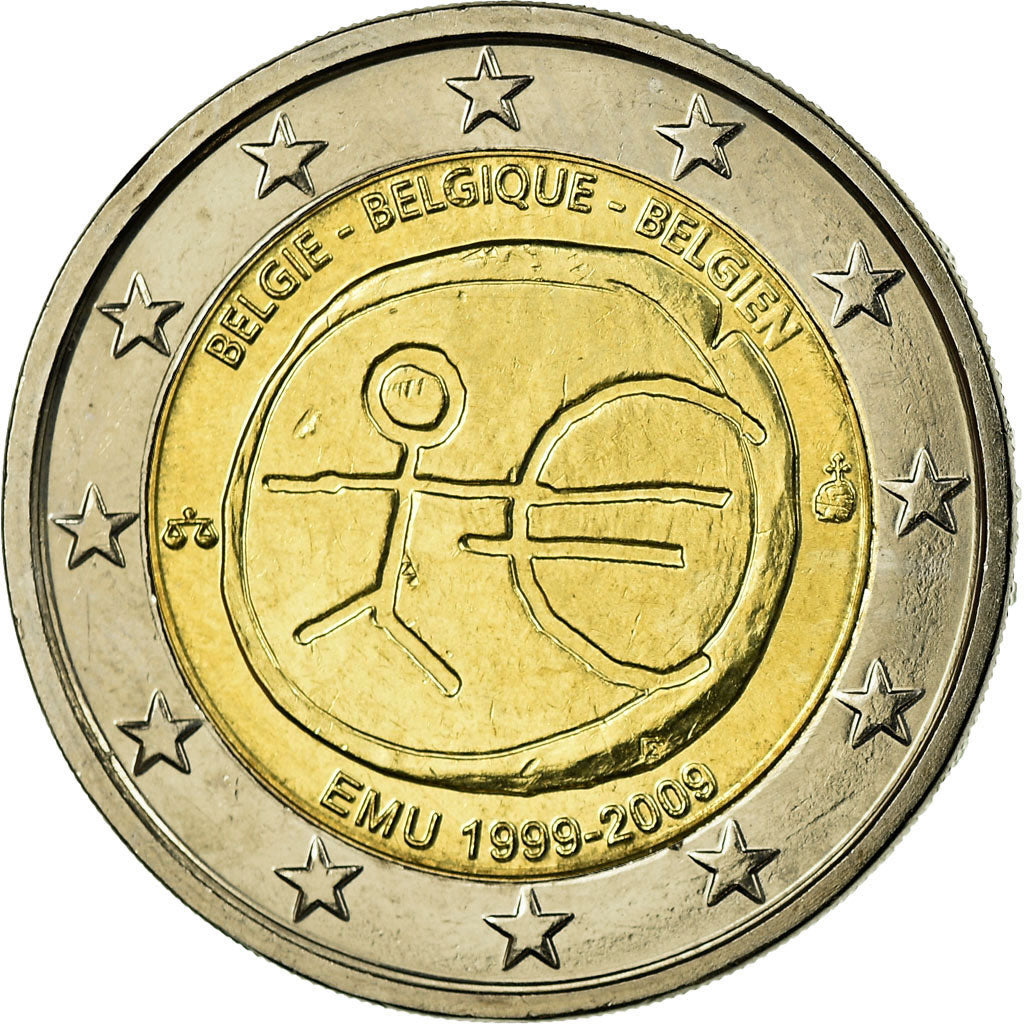 Belgium, 2 Euro, EMU, 2009, AU(55-58), Bi-Metallic, KM:282