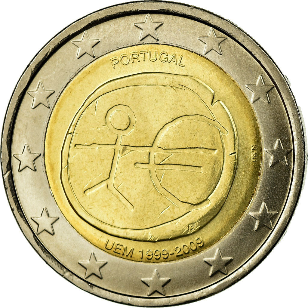 Portugal, 2 Euro, EMU, 2009, AU(55-58), Bi-Metallic, KM:785