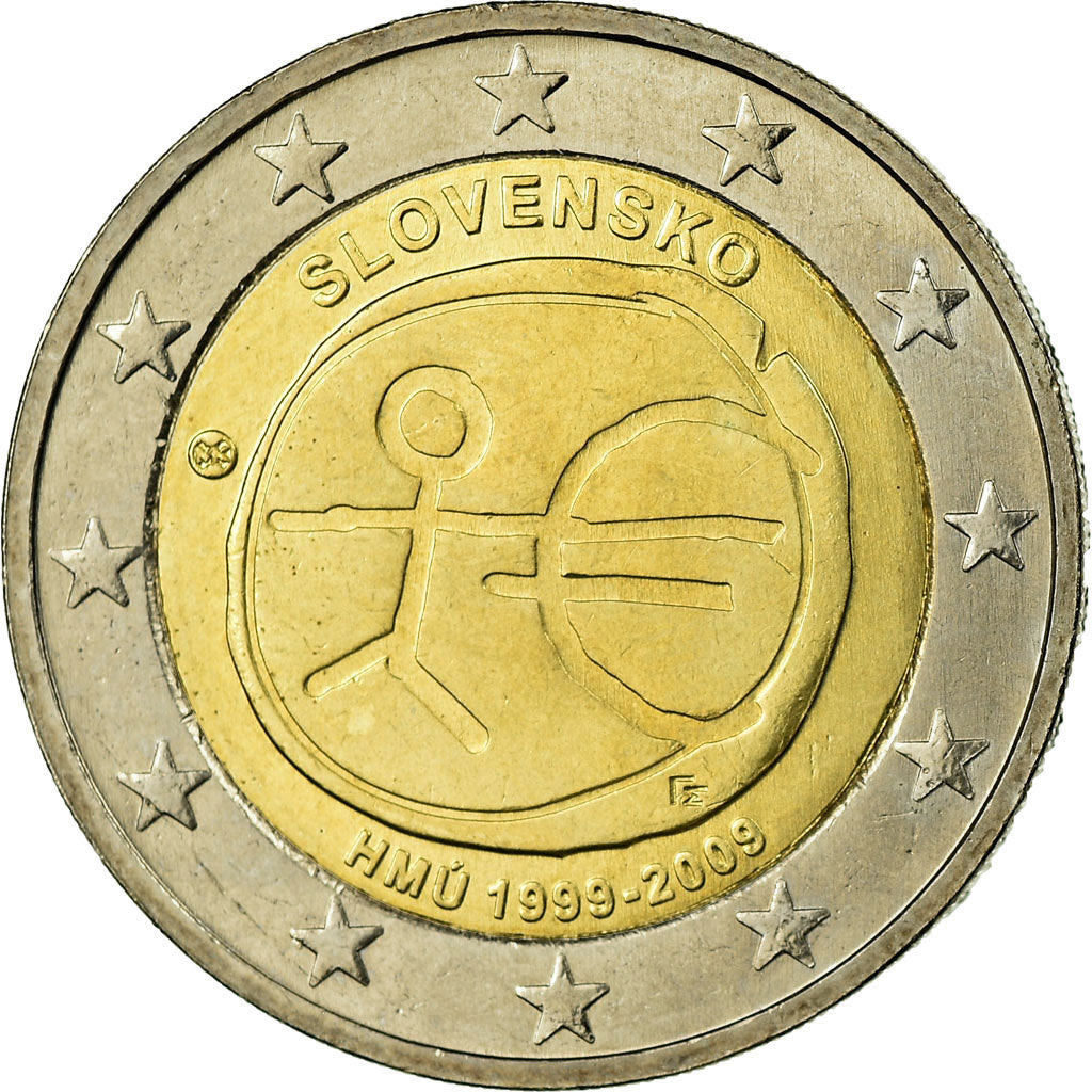 Eslovaquia, 2 Euro, 2009, EBC, Bimetálico, KM:103