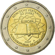 GERMANY - FEDERAL REPUBLIC, 2 Euro, Traité de Rome 50 ans, 2007, EF(40-45)