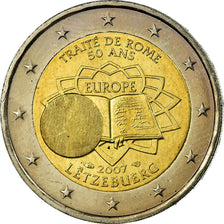 Luxembourg, 2 Euro, 2007, AU(55-58), Bi-Metallic, KM:94