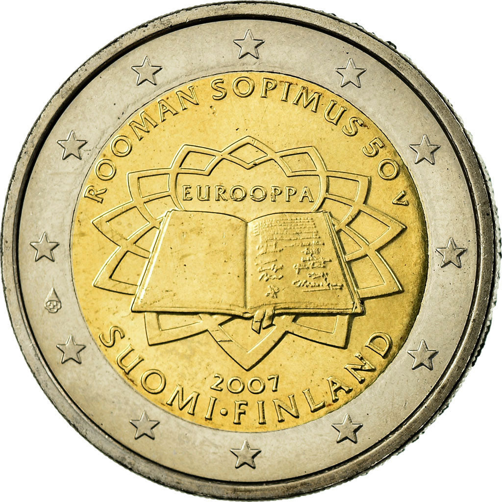 Finlandia, 2 Euro, 2007, SPL-, Bi-metallico, KM:138