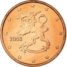 Finlandia, Euro Cent, 2003, SPL, Acciaio placcato rame, KM:98