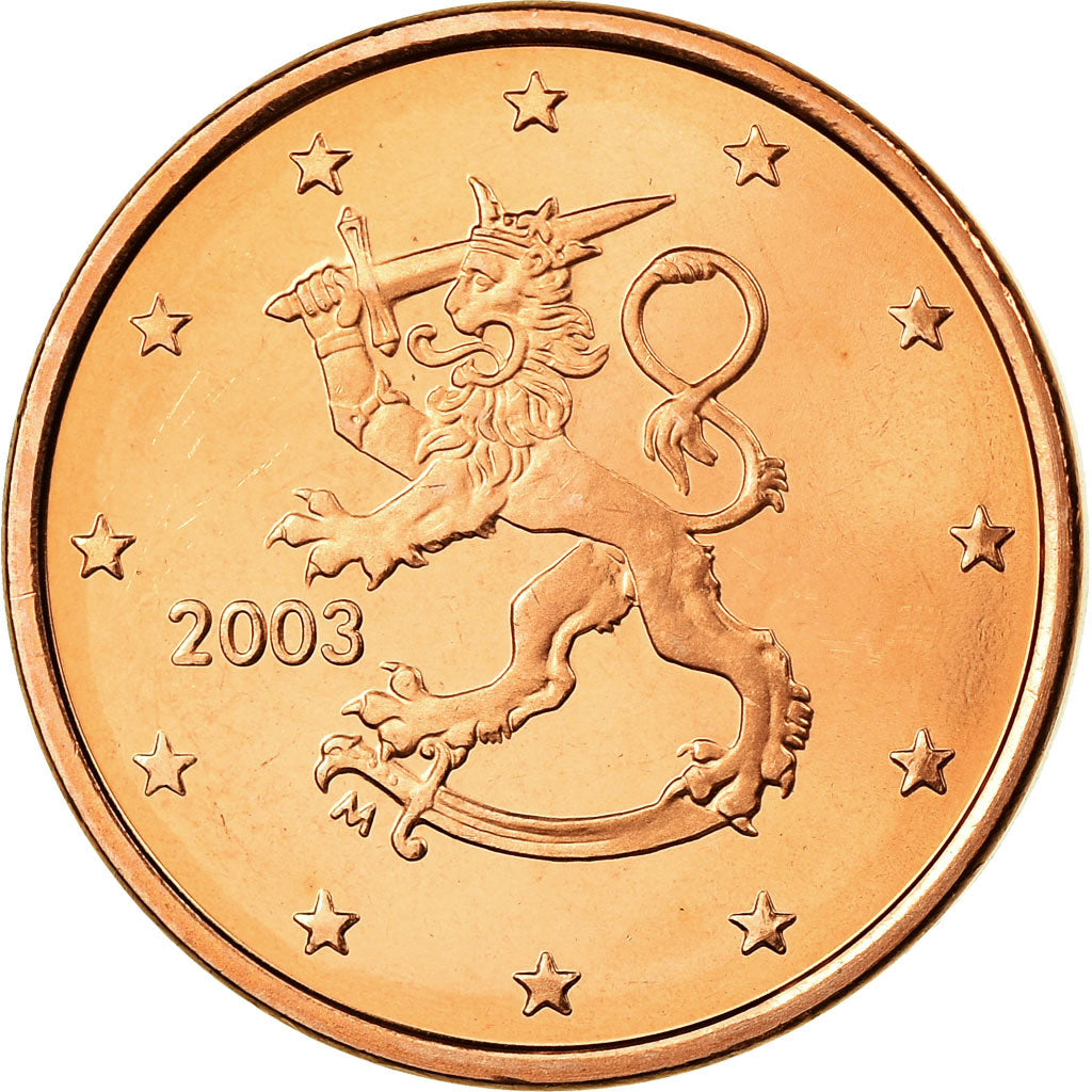 Finnland, 5 Euro Cent, 2003, UNZ, Copper Plated Steel, KM:100