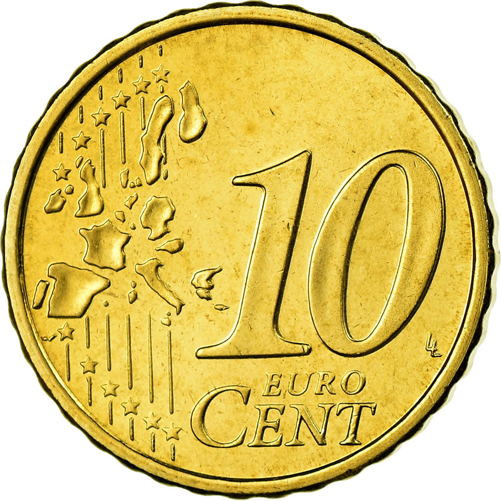 Finnland, 10 Euro Cent, 2003, UNZ, Messing, KM:101
