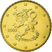 Finlandia, 50 Euro Cent, 2003, Vantaa, MS(63), Mosiądz, KM:103