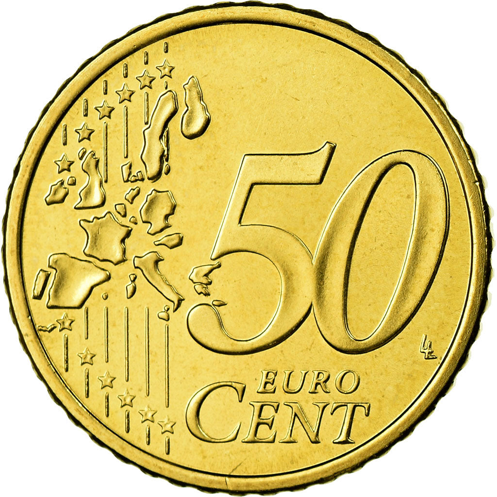 Finlandia, 50 Euro Cent, 2003, Vantaa, MS(63), Mosiądz, KM:103