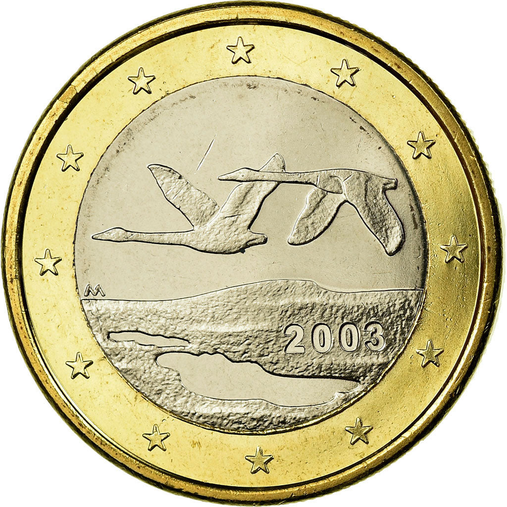 Finlandia, Euro, 2003, Vantaa, MS(63), Bimetaliczny, KM:104