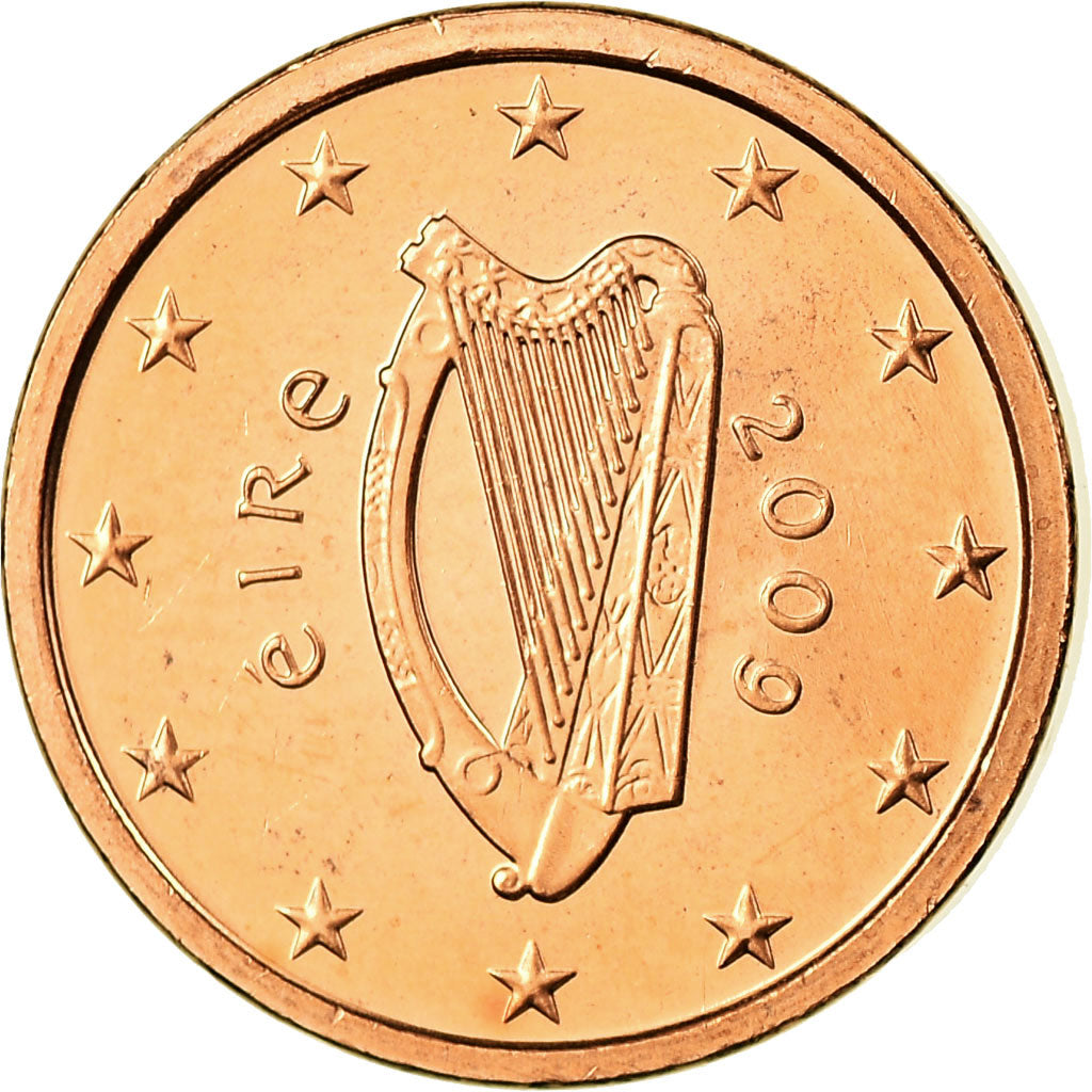IRELAND REPUBLIC, Euro Cent, 2009, SPL, Copper Plated Steel, KM:32