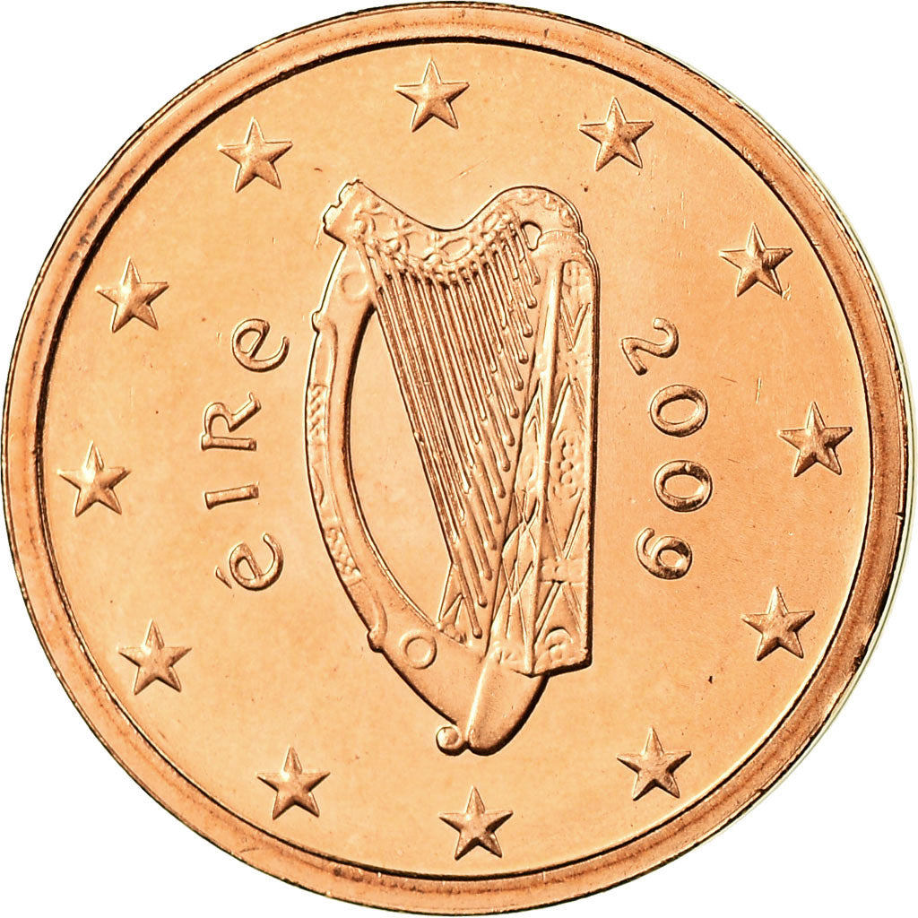 IRELAND REPUBLIC, 2 Euro Cent, 2009, SPL, Copper Plated Steel, KM:33