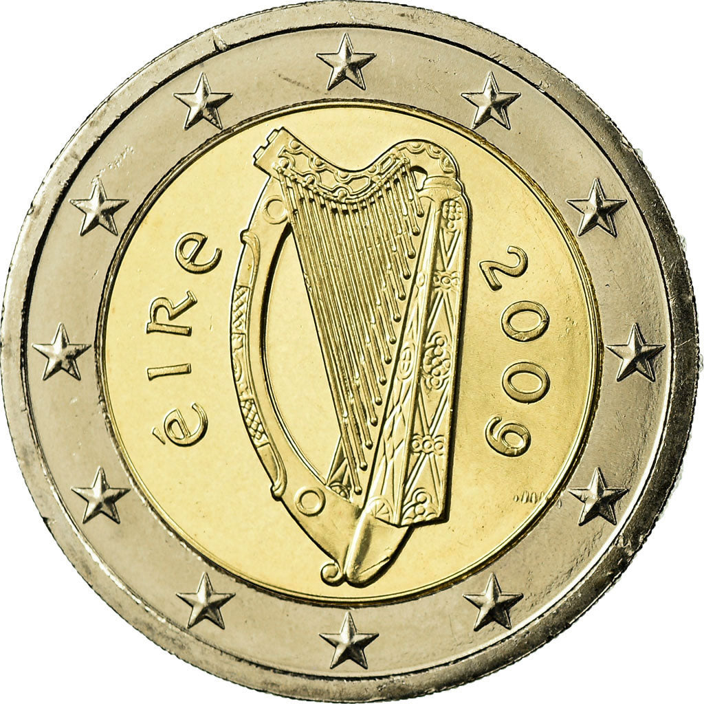 IRELAND REPUBLIC, 2 Euro, 2009, MS(63), Bi-Metallic, KM:51
