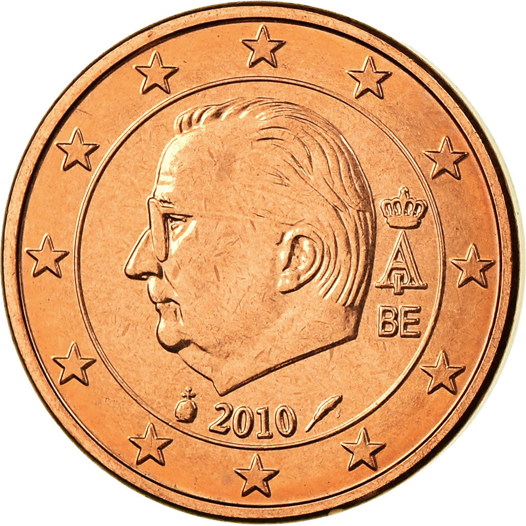 Belgium, Euro Cent, 2010, MS(63), Copper Plated Steel, KM:274