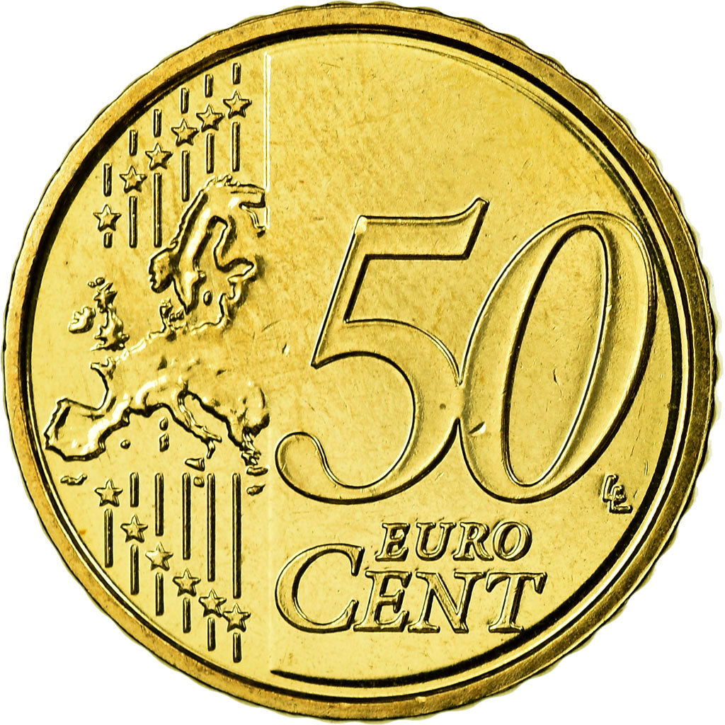 Belgium, 50 Euro Cent, 2010, MS(63), Brass, KM:279