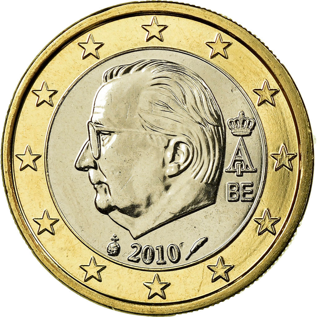 Belgium, Euro, 2010, MS(63), Bi-Metallic, KM:280