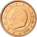 Belgium, Euro Cent, 2002, MS(63), Copper Plated Steel, KM:224