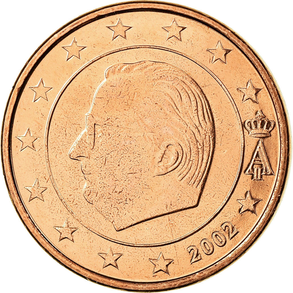 Belgium, 5 Euro Cent, 2002, MS(63), Copper Plated Steel, KM:226
