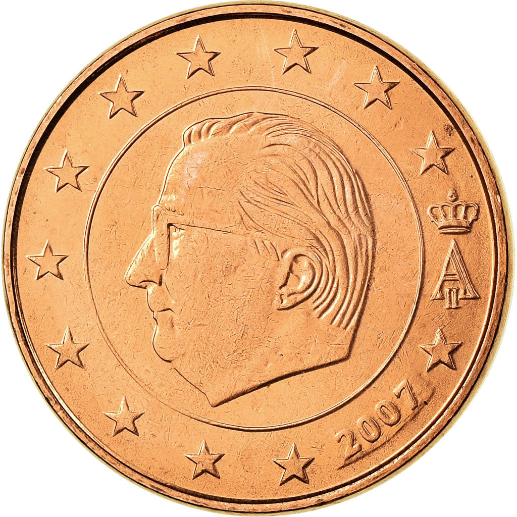 Belgium, 5 Euro Cent, 2007, MS(63), Copper Plated Steel, KM:226