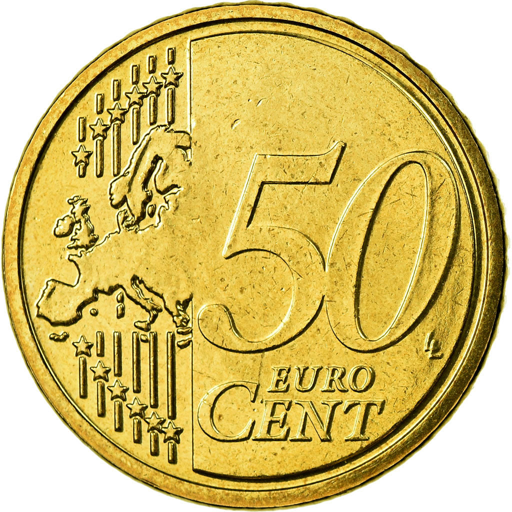 Belgien, 50 Euro Cent, 2007, UNZ, Messing, KM:244