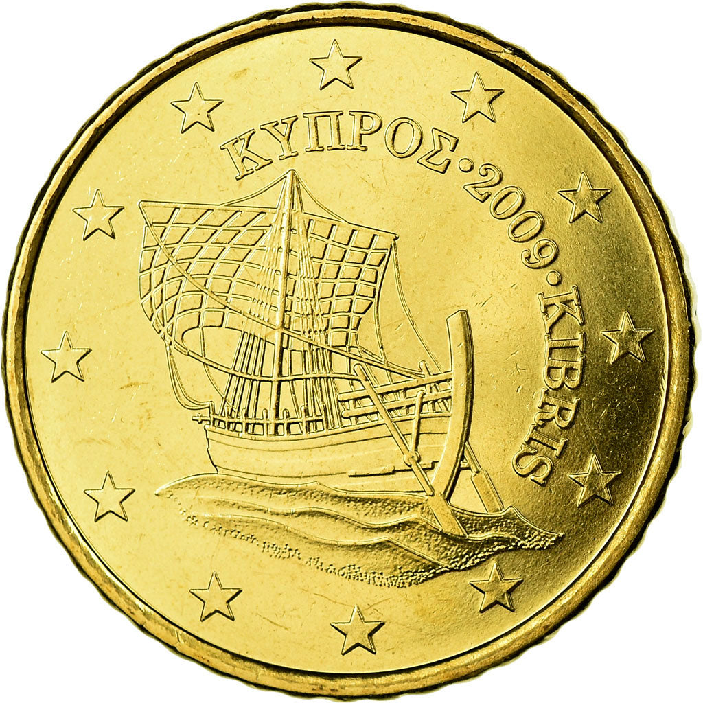 Cipro, 50 Euro Cent, 2009, FDC, Ottone, KM:83
