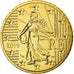 France, 50 Euro Cent, 2010, MS(65-70), Brass, KM:1412