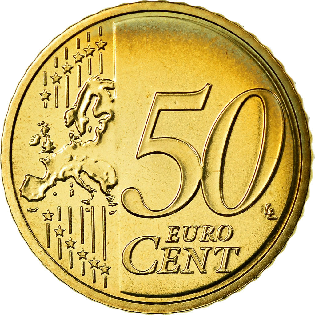 France, 50 Euro Cent, 2010, MS(65-70), Brass, KM:1412
