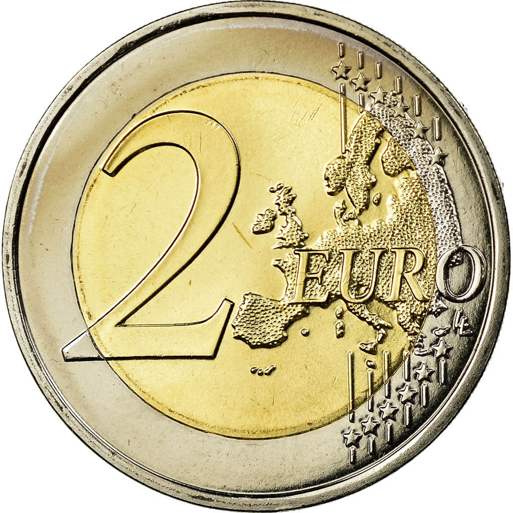 France, 2 Euro, 2010, MS(65-70), Bi-Metallic, KM:1414