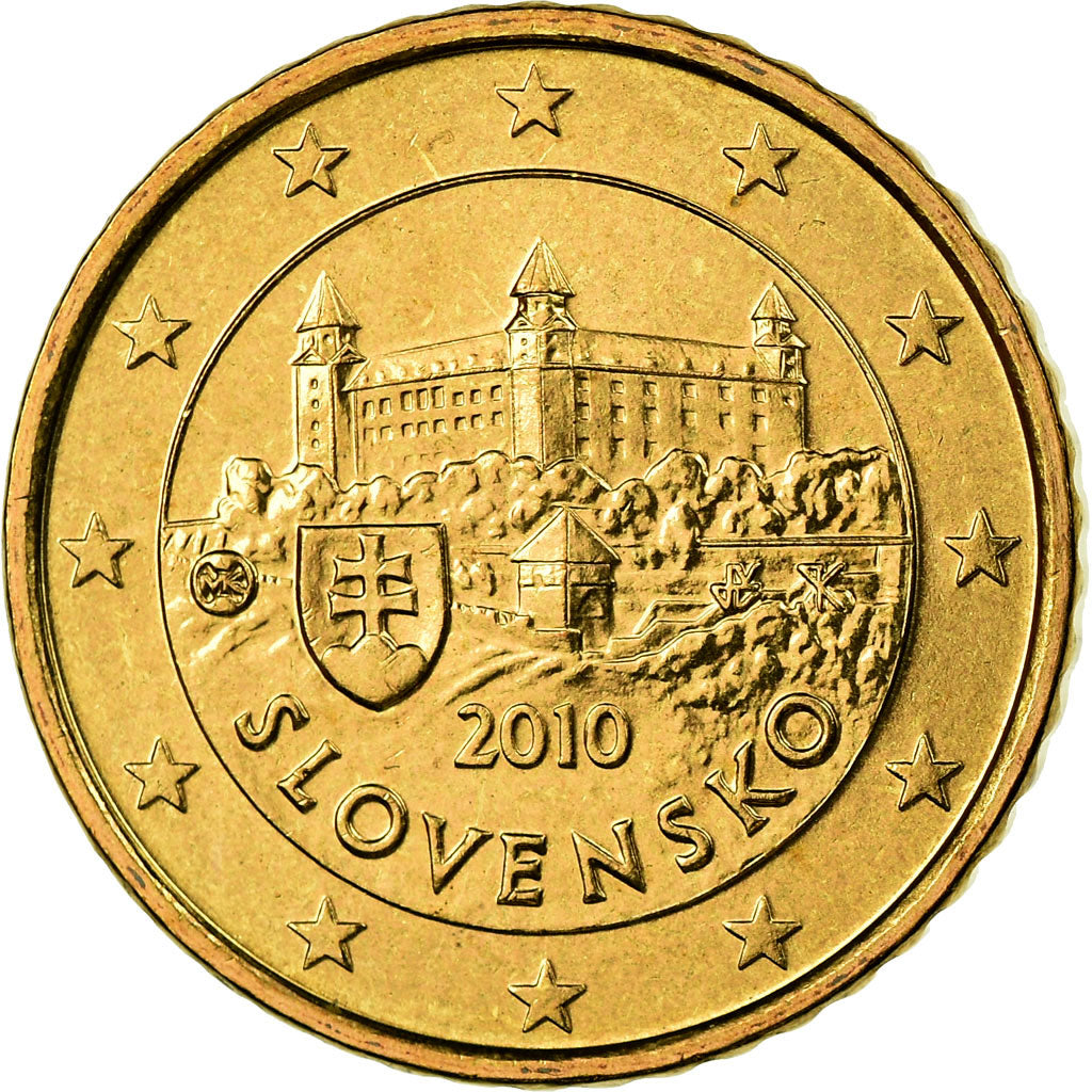 Slowakei, 50 Euro Cent, 2010, UNZ, Messing, KM:100