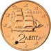 Grécia, 2 Euro Cent, 2008, MS(65-70), Aço Cromado a Cobre, KM:182