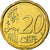 Grécia, 20 Euro Cent, 2008, MS(65-70), Latão, KM:212