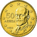 Grecja, 50 Euro Cent, 2008, Athens, MS(65-70), Mosiądz, KM:213