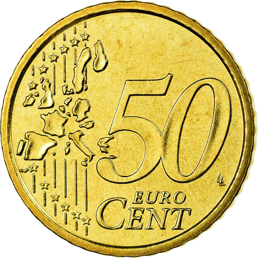 Italien, 50 Euro Cent, 2002, STGL, Messing, KM:215