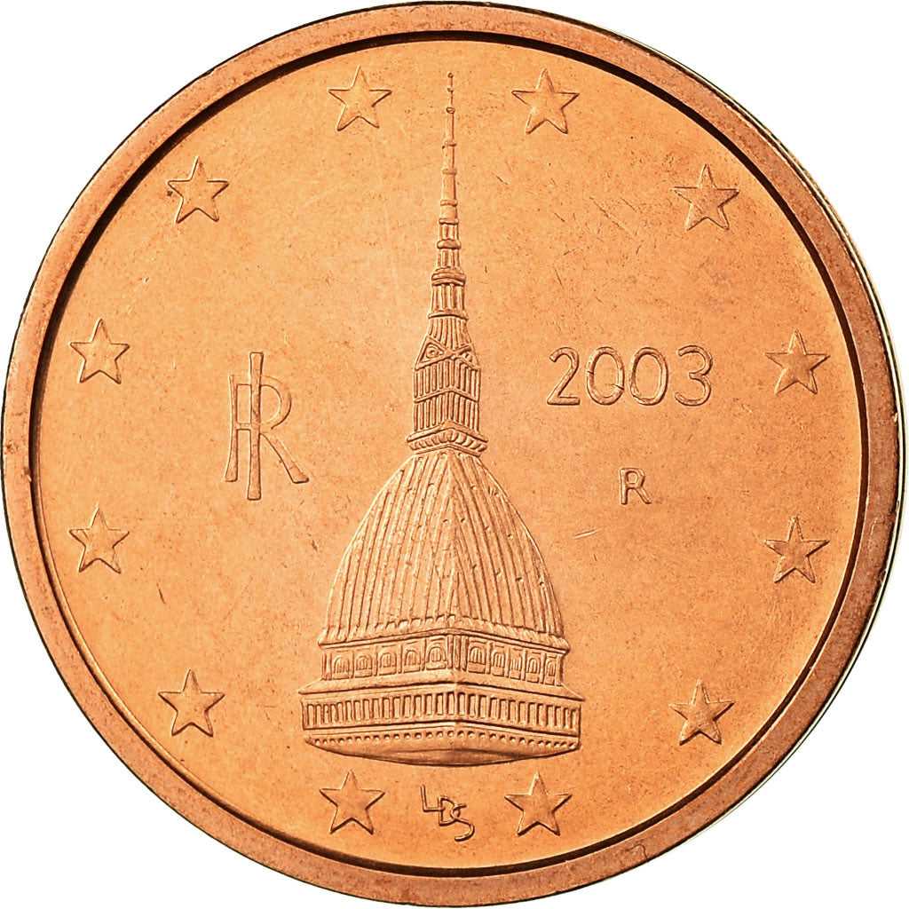 Itália, 2 Euro Cent, 2003, MS(65-70), Aço Cromado a Cobre, KM:211