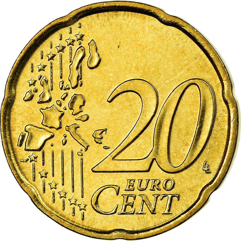 Italien, 20 Euro Cent, 2003, STGL, Messing, KM:214