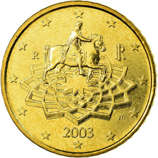 Italy, 50 Euro Cent, 2003, MS(65-70), Brass, KM:215