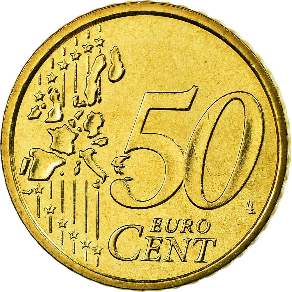 Italy, 50 Euro Cent, 2003, MS(65-70), Brass, KM:215