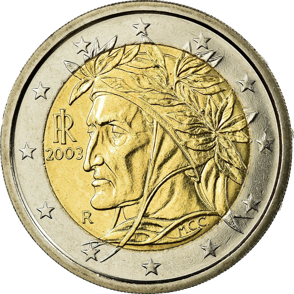 Italy, 2 Euro, 2003, MS(65-70), Bi-Metallic, KM:217
